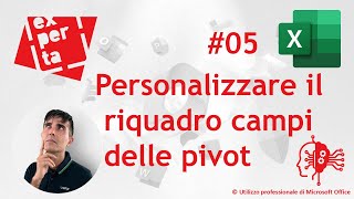 EXCEL - AVATAR Q\u0026A: 05  👘  Tabelle pivot: personalizzare il riquadro campi