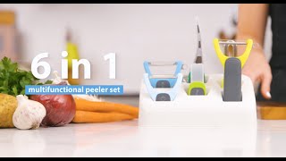 Zuutii's 6-in-1 Multifunction Peeler Set - on mrphy.sg