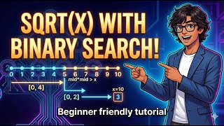 Sqrt(x) w/ Binary Search | Leetcode 69