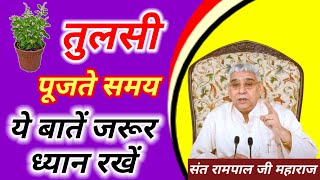 तुलसी पूजते समय ये ध्यान रखें || Sant Rampal Ji Maharaj || Sant Rampal Ji #satsang #subscribe