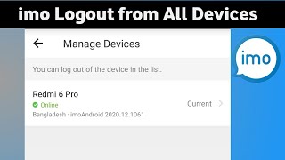 Log out imo from all devices