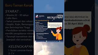 LOWONGAN KERJA SEKOLAH KRISTEN KALAM KUDUS 1 BATAM❗LOKER TERBARU HARI INI #shorts #infoloker