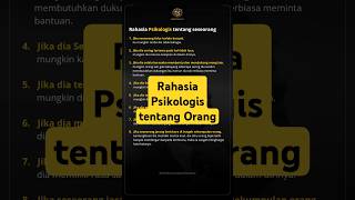 Rahasia Psikologis tentang Orang #selfdevelopment #psikologi #manipulasi