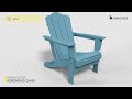 Vintage Folding Adirondack Chair Assembly Guide   A081-018