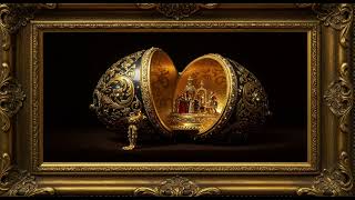 Fabergé Coronation Egg: 4K Frame TV Art | Gold Frame | Imperial Russian Art