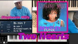 How to play STEPHANIE MILLS - TWO HEARTS (PIANO TUTORIAL LESSON) Db Major