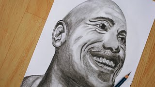The Rock Sketch 2020 || wwe the rock drawing || the rock entrance theme  song ||  The rock pencil |