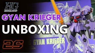 P-Bandai HGUC Gyan Krieger UNBOXING (Mobile Suit Gundam: Gihren's Greed)