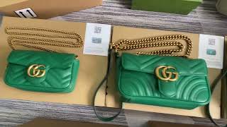 #ForAale #Sell  Gucci GG Shoulder Bag Green Unboxing グッチGGショルダーバッググリーン開梱