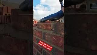 Satisfying bricklaying #construction #bricklaying #satisfyingvideo #gardenwall #skills #subscribe