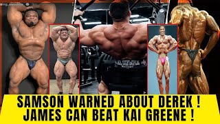 Samson Warned about Derek for the Arnold Classic + James Hollingshead beats Kai Greene +Kai + Ronnie