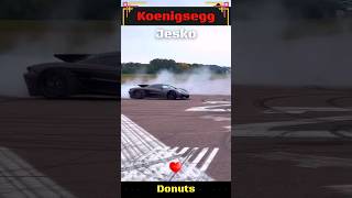 Koenigsegg Jesko Absolut Donuts 😱 #koenigsegg #shorts