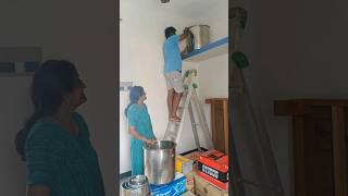 இது நல்ல idea💡வா இருக்கே😜 எப்படியோ நமக்கு வேலை மிச்சம்😂#minivlog#housecleaning#painting#shorts#diml