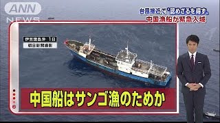 台風接近で“サンゴ密漁”　父島近くにも緊急入域(14/11/06)