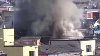 静岡市駿河区曲金の火事　20140122123551