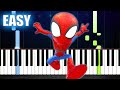 Spidey and His Amazing Friends Theme - EASY Piano Tutorial by PlutaX
