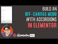 Off-Canvas Menu with Pop-Ups and Accordions in Elementor