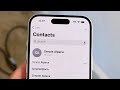 How To FIX Contact Card Not Showing On iOS 17!