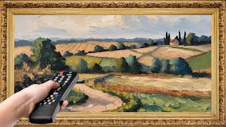 Gold Framed TV Art Screensaver. 4K Frame TV Hack. Vintage French Landscape Painting. Frame TV Art.