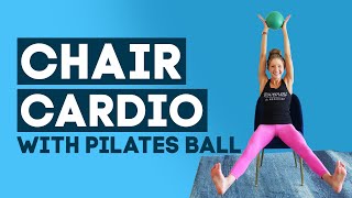 Chair Workout with Pilates Ball | Seated Exercise Class (WORKOUT FOR WEIGHT LOSS!)