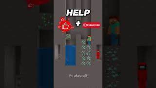 Herobrine helps villager...  #minecraft #memes