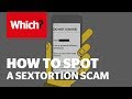 How to spot a sextortion scam
