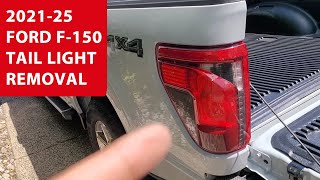 How To Remove/Replace 2021-25 Ford F-150 Tail Light. With Bulb Replacement.