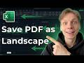 How to Save Excel as PDF in Landscape [2026 Easy Guide]