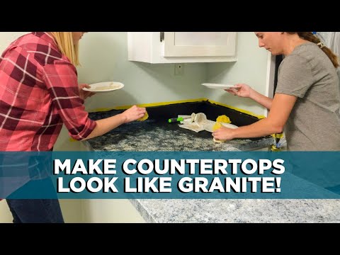 Painting Kitchen Countertops to Look Like Granite Painting Kitchen Countertops to Look Like Granite