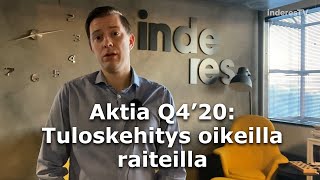 Aktia Q4'20: Tuloskehitys oikeilla raiteilla