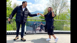 Switzerland | Raj \u0026 Simran 2.0 had fun while recreating DDLJ scenes #switzerland #europe #saanen