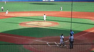 2022/9/3(土) 西舘洸希(筑波大学) vs 中島優仁​(日本体育大学) センター前ヒット