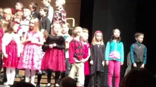 Christmas Concert 2015:  Hudson in 1st Grade singing \