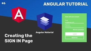 #06 - Angular Tutorial - Creating the design of the Sign In page