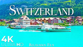 SWITZERLAND 4K • Relaxation Film with Beautiful Piano Music • Relaxation Film 4K