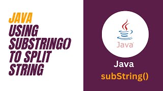 Here is how you can use subString function in Java to split strings!!!👌👍