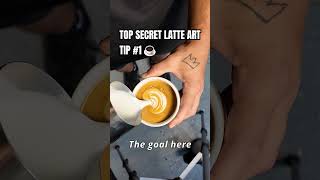 Latte Art SECRET ☕️ Always take your time mixing in! #barista #homebarista #latteart