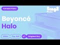 Beyoncé - Halo (Piano Karaoke)