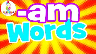 -AM Words for Kids | Read -AM Words for Children (Word Families Series)