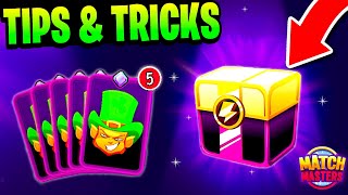 Match Masters - Top 10 Tips \u0026 Tricks | How to Win Coins, Boosters, Spin\u0026Wins, Boxes (No Hack/Cheat)