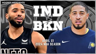 Brooklyn Nets vs Indiana Pacers  Game Highlights | Apr 1 | 2024 NBA Season