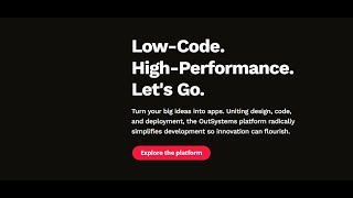 OutSystems 11 Low-Code Platform Introduction and Tutorial