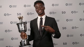 🏆 Bukayo Saka announced as PFA Young Player of the Year + interview