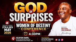 🔥 GOD OF SURPRISES – WOMEN OF DESTINY CONFERENCE 🔥
