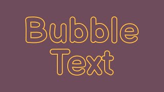 Bubble text | Effects | HTMl & CSS