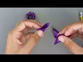 diy how to make an adorable fabric rose flower in just 11 minutes diy flowerribbonembroidery