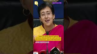 MLA Atishi Claims Delhi LG Getting Pictures Clicked With the Work Done by AAP Govt | #shorts