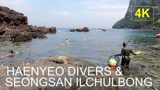 JEJU ISLAND | Seongsan Ilchulbong and the Haenyeo Divers of Korea | 4K