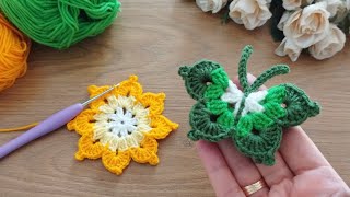 VERY BEAUTIFUL mini butterfly crochet for beginners 💯