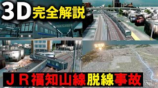 【3D animation】Japan's worst train accident -Amagasaki derailment caused by JR West- 2005